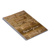 Industrial Chic Bricks Mariage Livre d'invité (Côté Droit)