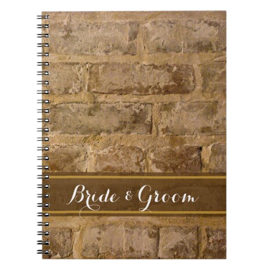 Industrial Chic Bricks Mariage Livre d'invité (Devant)
