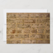 Industrial Chic Bricks Swirls Post Wedding Brunch Kaart (Achterkant)