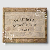 Industrial Chic Bricks Wedding Gastenboek (Voorkant)