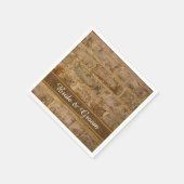 Industrial Chic Bricks Wedding Servet (Hoek)