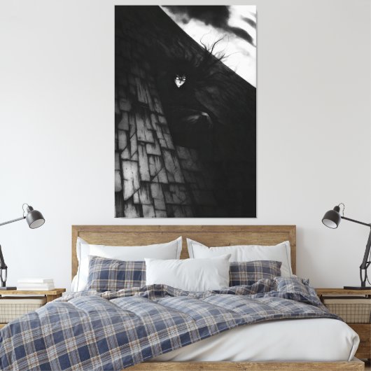 industrial easy art canvas afdruk (Insitu (Slaapkamer))