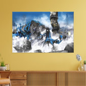 industrial easy art - sci-fi landscape canvas afdruk (Insitu (Woonkamer))