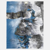 Industrial easy art - sci-fi landscape fleece deken (Voorkant)