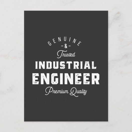 Industrial engineer, cool, engineer, engineering, briefkaart (Voorkant)