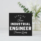 Industrial engineer, coole, engineer, engineering save the date (Staand voorkant)