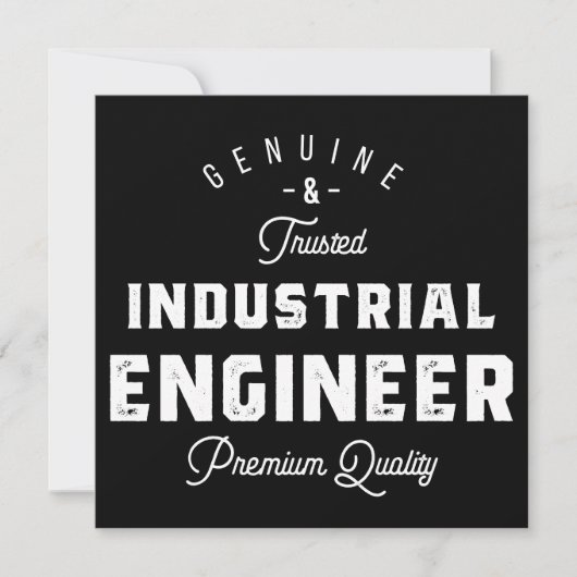 Industrial engineer, coole, engineer, engineering save the date (Voorkant)