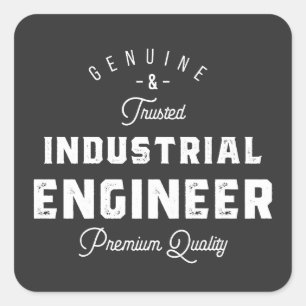 Industrial engineer, coole, engineer, engineering vierkante sticker