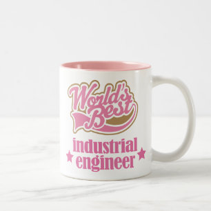 Industrial Engineer Gift (beste werelden) Tweekleurige Koffiemok