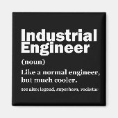 Industrial Engineering Funny Engineer Magneet (Voorkant)