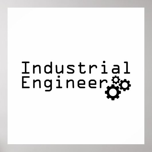 Industrial Engineering Funny Engineer Poster (Voorkant)