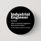 Industrial Engineering Funny Engineer Ronde Button 5,7 Cm (Voorkant)