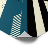 Industrial Geometric Pattern with Grunge Texture Poster (Hoek)