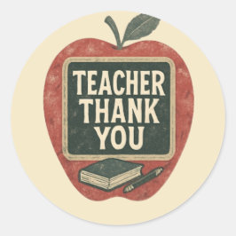 Industrial Grunge Teacher –  klaslokaal Ronde Sticker