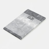 Industrial Libra Zodiab Sign in Silver Steel Post-it® Notes (Schuin)