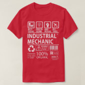 Industrial Mechanic MultiTasking Certified Job Gif T-shirt (Design voorkant)