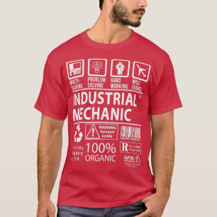 Industrial Mechanic MultiTasking Certified Job Gif T-shirt