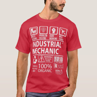 Industrial Mechanic MultiTasking Certified Job Gif T-shirt