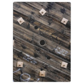 Industrial Rustic Wooden Wire Spool Klembord (Achterkant)