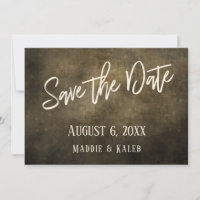 Industrial Save the Date Lights Casual Typografie