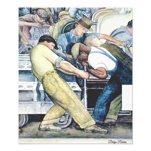 Industrie door Diego Rivera (1933) Foto Afdruk (Voorkant)