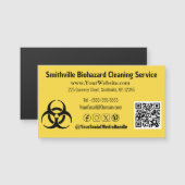 Industrie du biodanger - Carte de visite magnétiqu (Devant / Derrière)