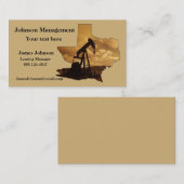 Industrie Pétrolière Et Gaz Cartes de visite Pompe (Devant / Derrière)