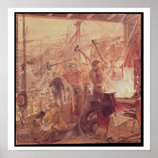 Industrie Tyne: ijzer en steenkool (m/c) Poster (Voorkant)