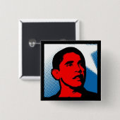 Industrie van Obama-Button Vierkante Button 5,1 Cm (Voorkant /achterkant)