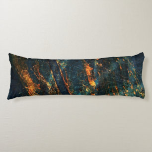 Industrieel Abstract metaalblad "Artsy Body Pillow Lichaamskussen