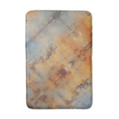 Industrieel Abstract Terra Cotta Blauw Grijs Badmat (Voorkant Verticaal)