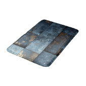 Industrieel blauw Abstract Badmat (Gekanteld)