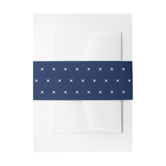 Industrieel Blauw Twinkellichten Patroon Uitnodigingen Wikkel