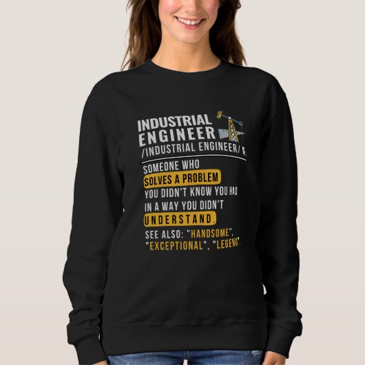 Industrieel Engineer Definitie Grappig Werk Trui (Voorkant)