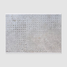 Industrieel getextureerd betonstaal, met onderdruk tissuepapier