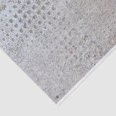 Industrieel getextureerd betonstaal, met onderdruk tissuepapier (Detail)