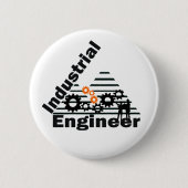 industrieel ingenieur ronde button 5,7 cm (Voorkant)