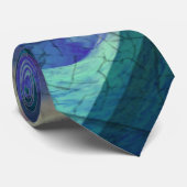 Industrieel landschap Abstract Stropdas (Opgerold)