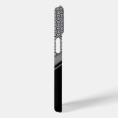 Industrieel metaal en zwart Case-Mate iPhone case (Achterkant / Rechts)