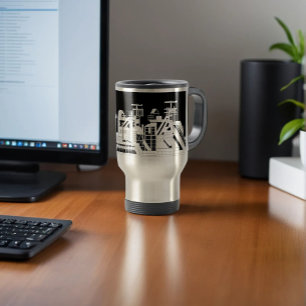 industrieel metallurgisch combinatiestaal reisbeker