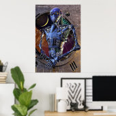 Industrieel portret poster (Thuiskantoor)