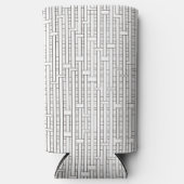 Industrieel raster-zwart en wit Modern geometrisch (Voorkant)