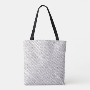 Industrieel raster-Zwart en Witte Modern minimalis Draagtas