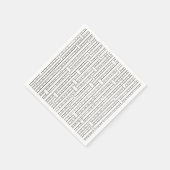 Industrieel raster-Zwart en Witte Modern minimalis Servet (Hoek)