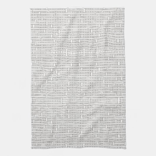 Industrieel raster-Zwart en Witte Modern minimalis Theedoek (Verticaal)