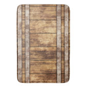 Industrieel Rustiek Hout Wijnvat Badmat (Voorkant Verticaal)
