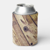 Industrieel Rustisch hout Blikjeskoeler (Blikje Voorkant)