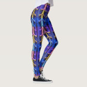 Industrieel stedelijk, multi-gekleurd Abstract Des Leggings (Rechts)