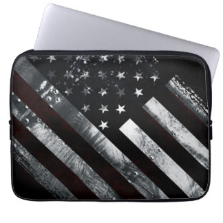 industriële Amerikaanse vlag Laptop Sleeve