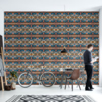 Industriële architectuur in blauw en roest groot